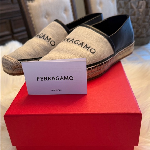Salvatore Ferragamo Black and Cream Espadrilles
100% Authentic - Picture 5 of 6